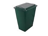 TrendLine Regentonne eckig Deckel Hahn 280L grün Regenwassertonne Wassertank