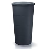 Regenwassertonne Regentonne Regenbehälter Regentank Anthrazit oder Grau (200L anthrazit)