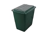 TrendLine Regentonne eckig Deckel Hahn 240L grün Regenwassertonne Wassertank