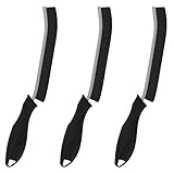 KMOSENIA Reinigungsbürste - Hartborsten Ecken Reinigungsbürste, Spaltreinigungsbürste, Fugenbürste, Multifunktionale Reinigungsbürsten, Eckenreinigungsbürste für Badezimmer Küche (3, Schwarzer Griff)