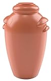 Ondis24 Regenspeicher Regentonne Regenwassertonne Wasserbehälter Wasserspeicher Amphore Terracotta 350L aus Kunststoff mit 2 Entnahmestellen (350 Liter)