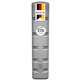 4rain Quadro Regentonne 270 Liter betongrau - Wandtank, Wassertank, Regenfass, Regenwassertonne, Wasserbehälter, Fass, Regenwassertank, Wasserfass, Wassertonne, Wassertonnen für Garten