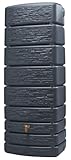 4rain Wandtank Slim Stone Dekor graphite grey 500L