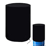 Abdeckung Regentonne Rund,Abdeckplane für Regenwassertonne 200L,Ø65,H-95cm Wetterfest Regentonnen Schutzhülle mit Kordelzug,Polyester Oxford Rain Barrel Cover für Wassertank,Grills und Andere Möbel