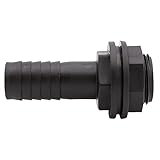 VARIOSAN Tankdurchführung 16249, 1' Außengewinde x 25 mm Schlauchtülle, PP, schwarz, inkl. Dichtung