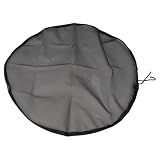 Regennetz-Abdeckung mit Kordelzug, PE-Netz für Regentonne und Regenwassersammeleimer, fliegensicheres Outdoor-Wasserspeichernetz, grau, 50 cm