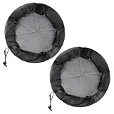 Regentonnen Netz, 2 Stück Verstellbares Regentonne Abdeckung, 60cm Regentonnennetz mit Zugkordel, Regentonnen Mückenschutz, Regentonne Schutznetz Regentonne Schutzabdeckung Schutz vor Laub