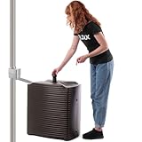 KADAX Regentonne 125 Liter, modularer Regenwassertonne aus robustem Kunststoff, Regenfass, großer Regenwassertank für Garten, Wassertank (Mokka)