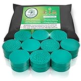 The Garden Gecko Unsichtbare Topffüße – robuste EPDM-Gummi-Topferhöhungen für Blumentöpfe und Blumentöpfe im Freien, rutschfester Griff und verbesserte Drainage, 20 Stück, Gartengrün