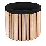 Beckmann Premium Regenfass 600 L – Massives Lärchenholz & Frostsicher – Made in Germany – Holzfass Wassertonne mit robuster schwarzer Innenfolie – Ø 98 x H 88 cm (Modell FM60)